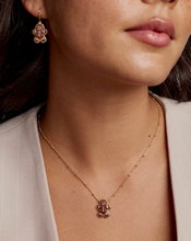 Load image into Gallery viewer, Kendra Scott Gingerbread Man Pendant Necklace Brown Goldstone