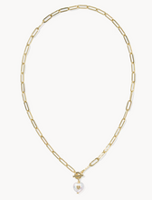 Load image into Gallery viewer, Kendra Scott Sasha Gold Heart Pendant Necklace Pearl