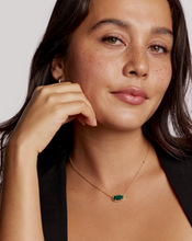 Load image into Gallery viewer, Kendra Scott Gold Elisa Necklace In Night Kyocera Opal