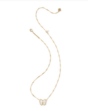 Load image into Gallery viewer, Kendra Scott Haley Bow Pendant Necklace Ivory Mother of Pearl
