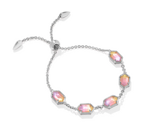 Load image into Gallery viewer, Kendra Scott Hallie Delicate Chain Bracelet Sunrise Watercolor in Gold or Silver