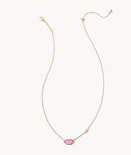 Load image into Gallery viewer, Kendra Scott Lips Pendant Necklace Hot Pink Mother of Pearl Gold or Silver