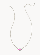 Load image into Gallery viewer, Kendra Scott Lips Pendant Necklace Hot Pink Mother of Pearl Gold or Silver