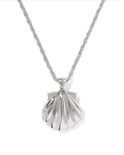Load image into Gallery viewer, Kendra Scott Lucia Shell Pendant Necklace Gold - Green Chrysocolla