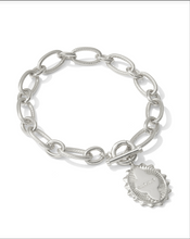 Load image into Gallery viewer, Kendra Scott Mama Link Chain Bracelet Rhodium Metal