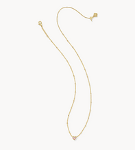 Load image into Gallery viewer, Kendra Scott Mini Ari Heart Necklace Bubblegum Pink Kyocera Opal
