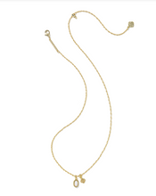 Load image into Gallery viewer, Kendra Scott Mini Elisa Dira Necklace Gold - Bright White Opal