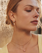 Load image into Gallery viewer, Kendra Scott Mini Elisa Dira Necklace Gold - Light Pink Opal