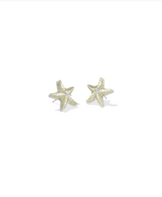 Load image into Gallery viewer, Kendra Scott Parker Starfish Stud Natural Mother of Pearl Earrings