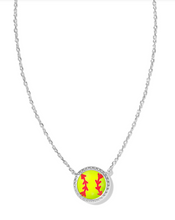 Load image into Gallery viewer, Kendra Scott Softball Pendant Necklace