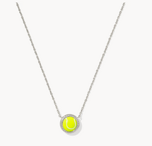 Load image into Gallery viewer, Kendra Scott Tennis Necklace in Chartreuse Magnesite Gold or Silver