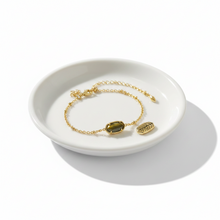 Load image into Gallery viewer, Kendra Scott Tiger Striped Dark Brown Elaina Gold Bracelet