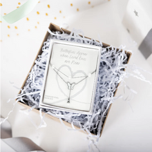 Load image into Gallery viewer, Layered Butterfly Necklace- "Butterflies Appear when Angels are Here"