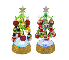 Load image into Gallery viewer, Light Up Christmas Trees with Snowmen Ornaments