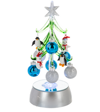 Load image into Gallery viewer, Light-Up Christmas Trees with Winter Ornaments