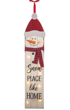 Load image into Gallery viewer, Light Up Snowman Banner