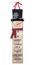 Load image into Gallery viewer, Light Up Snowman Banner