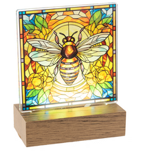 Load image into Gallery viewer, Light Up Stained Glass Nature Decor