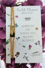 Load image into Gallery viewer, Birth Flower Bracelets