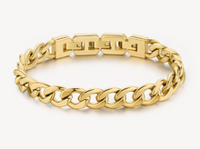 Load image into Gallery viewer, Men's Stainless Steel Gold Chain Bracelet by Brosway