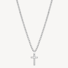 Load image into Gallery viewer, Men's Stainless Steel Necklace with Cross Pendant by Brosway