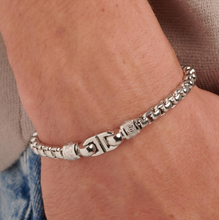 Load image into Gallery viewer, Men's Stainless Steel Venetian Chain Bracelet by Brosway