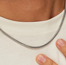 Load image into Gallery viewer, Men's Stainless Steel Snake Chain Necklace by Brosway