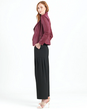 Load image into Gallery viewer, Merlot Liquid Leather Jacket by Clara Sunwoo