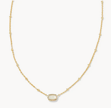 Load image into Gallery viewer, Mini Elisa Iridescent Drusy Satellite Pendent Necklace in Gold