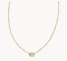Load image into Gallery viewer, Mini Elisa Satellite Short Pendant Gold Dichroic Glass