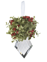 Load image into Gallery viewer, Mistletoe Crystal Hanging Ornament