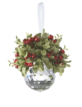 Load image into Gallery viewer, Mistletoe Crystal Hanging Ornament