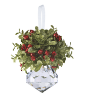 Load image into Gallery viewer, Mistletoe Crystal Hanging Ornament