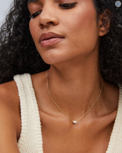 Load image into Gallery viewer, Mini Elisa Iridescent Drusy Satellite Pendent Necklace in Gold