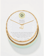 Load image into Gallery viewer, Spartina Music Lover Necklace in gold or silver