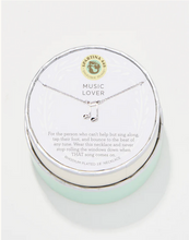 Load image into Gallery viewer, Spartina Music Lover Necklace in gold or silver