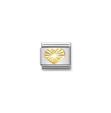Load image into Gallery viewer, Nomination Composable Link Heart Etched Detail