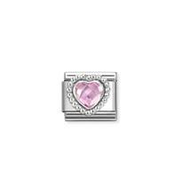 Load image into Gallery viewer, Nomination Composable Link Pink CZ Heart
