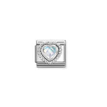 Load image into Gallery viewer, Nomination Composable Link White CZ Heart
