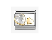 Load image into Gallery viewer, Nomination Composable Link White Heart