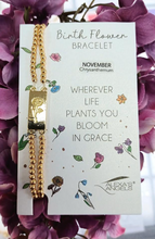 Load image into Gallery viewer, Birth Flower Bracelets