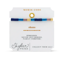 Load image into Gallery viewer, Ohana Morse Code Tila Bracelet