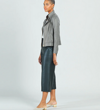 Load image into Gallery viewer, Olive Liquid Leather Jacket By Clara Sunwoo