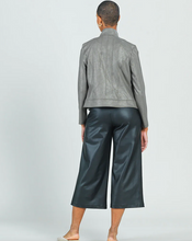 Load image into Gallery viewer, Olive Liquid Leather Jacket By Clara Sunwoo