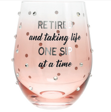 Load image into Gallery viewer, One Sip Gift Boxed Stemless Wine Glass