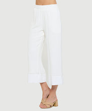 Load image into Gallery viewer, Palazzo Gauze Pants with Elastic with Slits - White 50% off