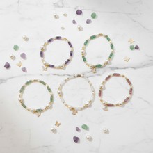 Load image into Gallery viewer, Pastel & Pearl Butterfly Bracelets-5 colors