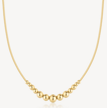 Load image into Gallery viewer, Perfect Stainless Steel Gold Bead Necklace by Brosway