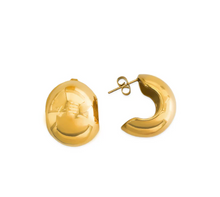 Load image into Gallery viewer, Polished Water Resistant Earrings in Gold or Silver