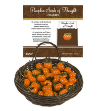 Load image into Gallery viewer, Glass Pumpkin Charms